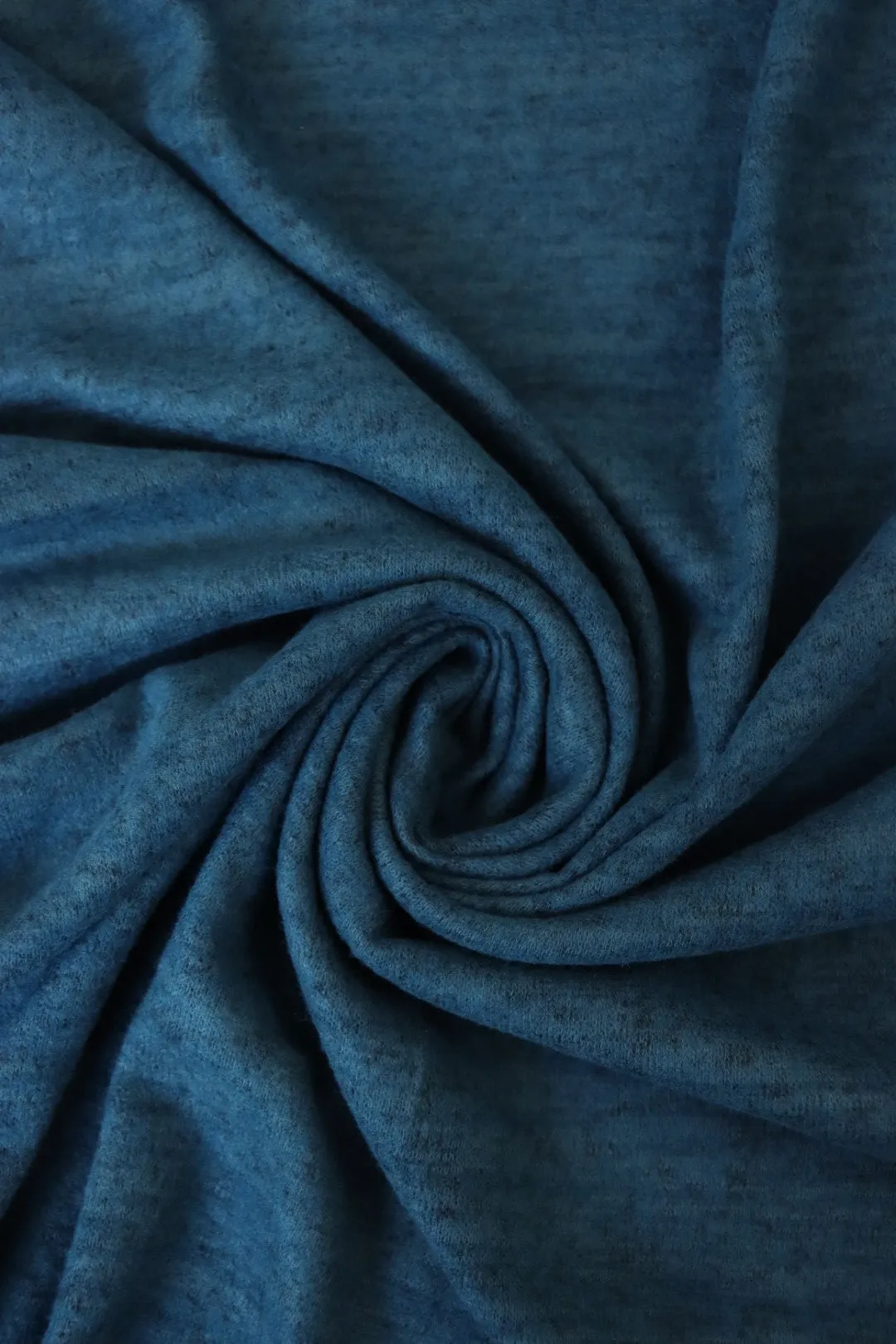 1YD PRECUT; Teal Sibley Brushed Sweater Knit