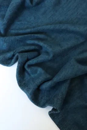 1YD PRECUT; Teal Sibley Brushed Sweater Knit
