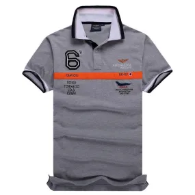 Aeronautica Millitare Rossi Tornado Ash Shortsleeve Polo