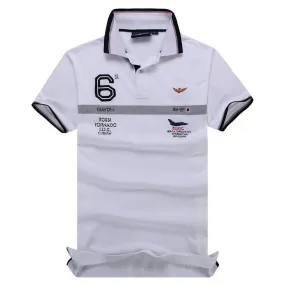 Aeronautica Millitare Rossi Tornado White  Shortsleeve Polo