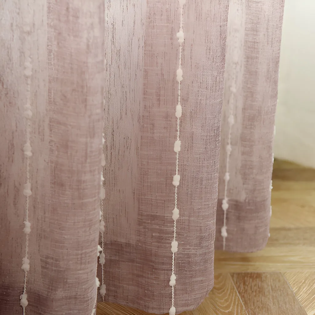 Angel Grommet Airy Gauze Sheer Custom Curtain