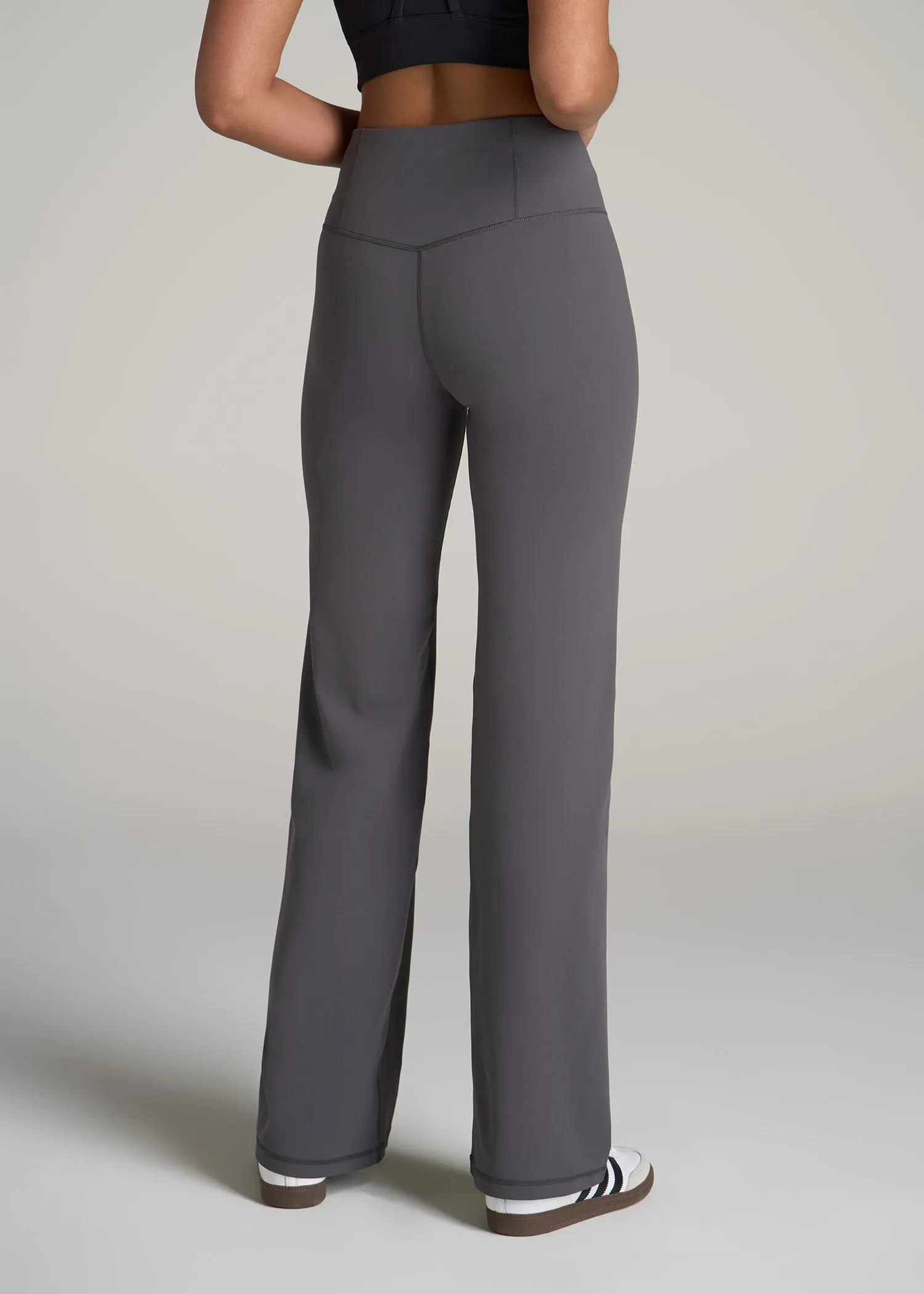 Balance Wide-Leg Pants for Tall Women in Charcoal