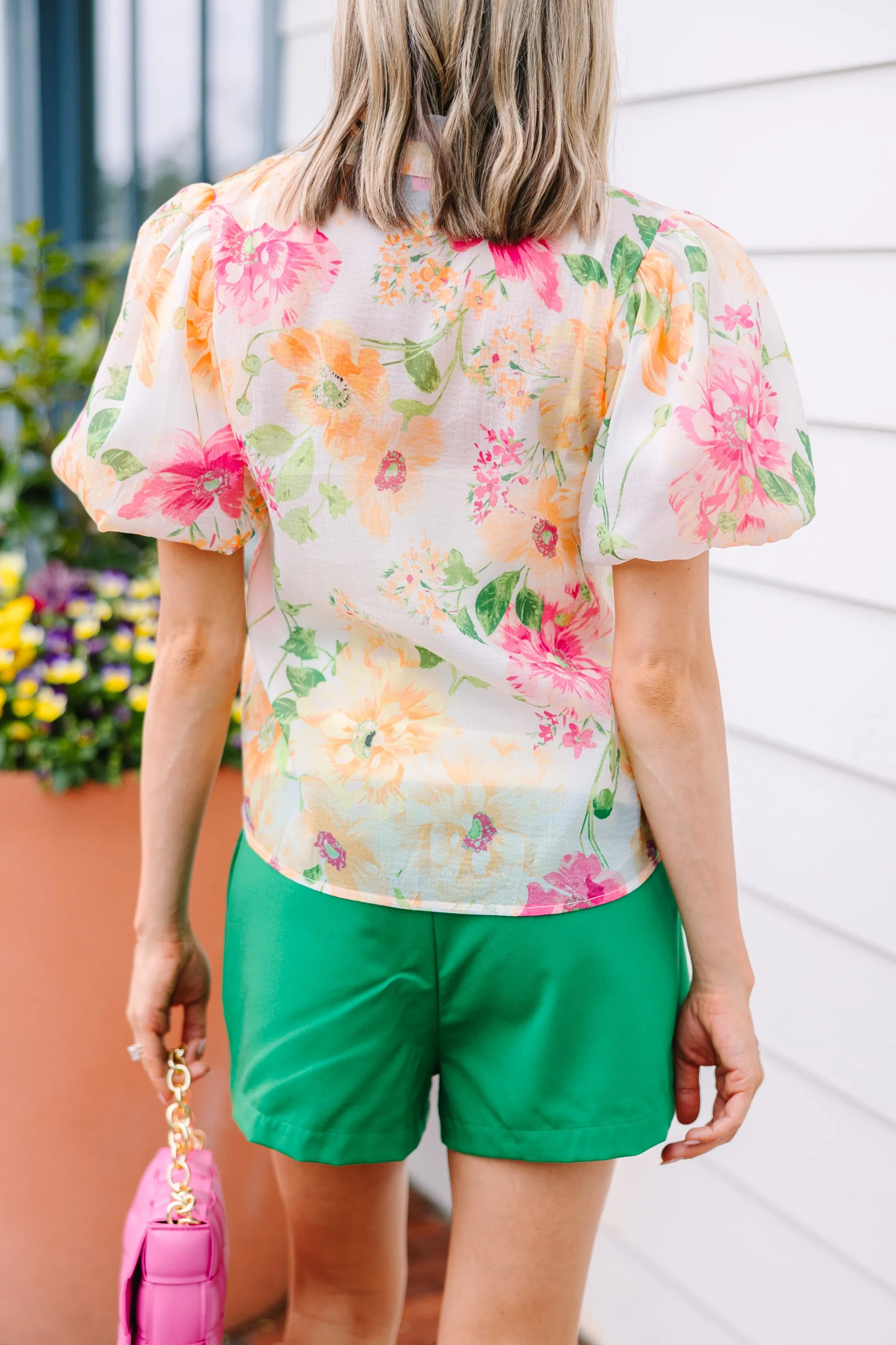 Better Believe It Yellow Floral Blouse