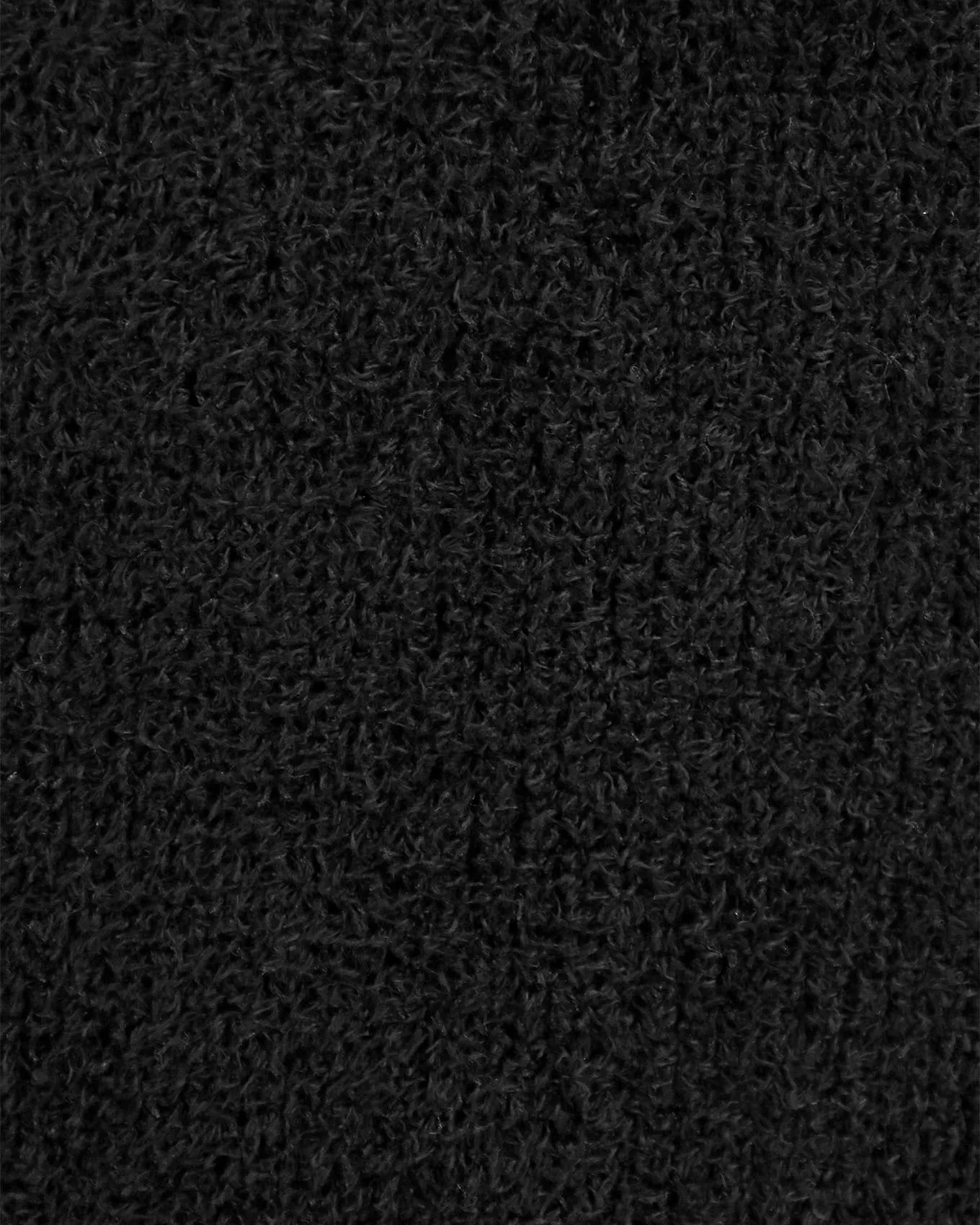 Black Knit Fuzzy Cardigan