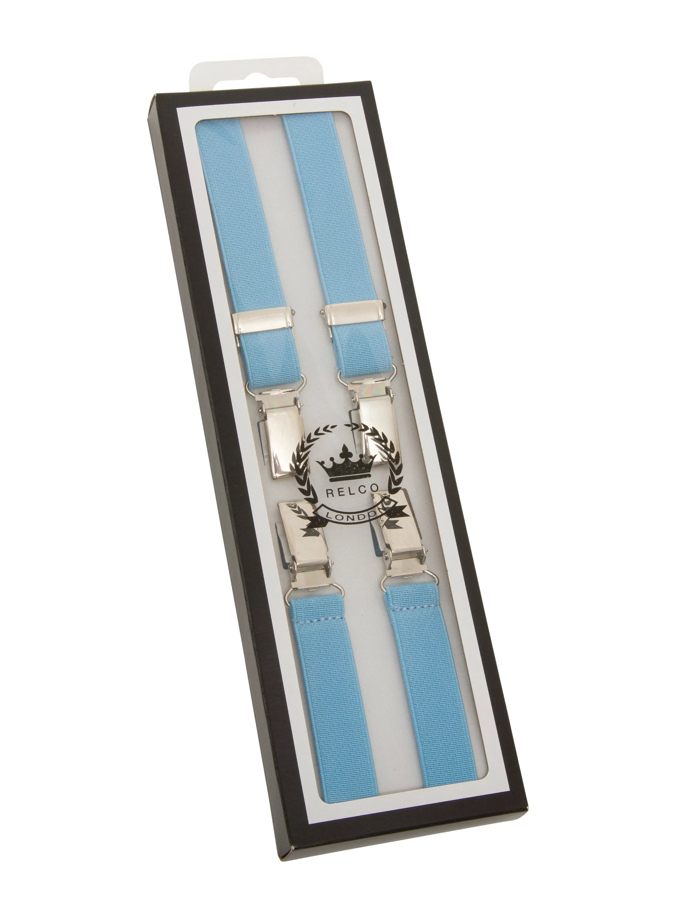 Braces with Buckles - Sky Blue