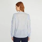Cambridge Floral Ruffle Blouse