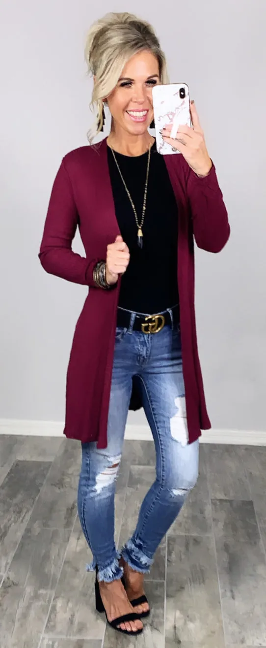 Carefree Days Cardigan - Multiple Colors
