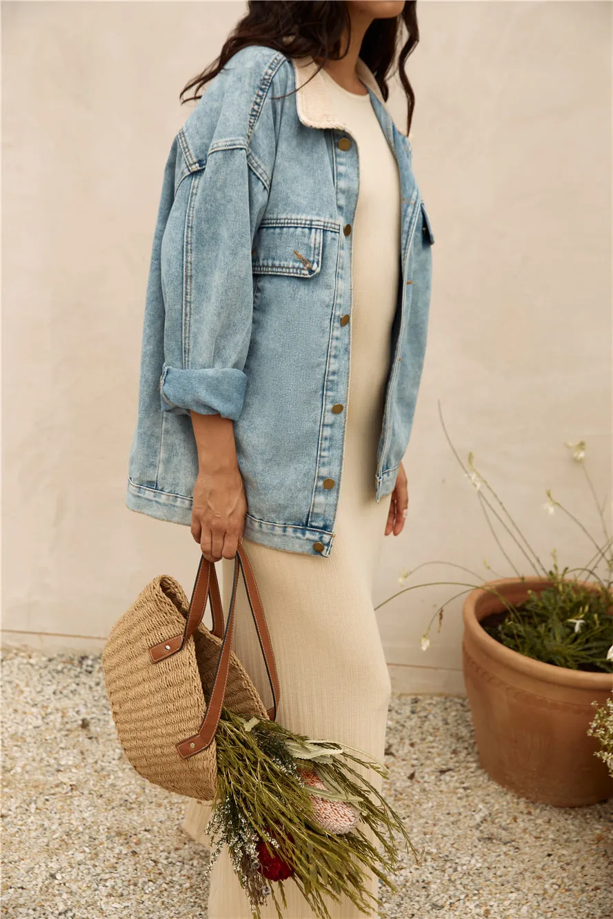 Chill Out Denim Jacket Blue