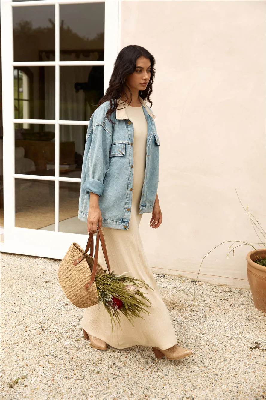 Chill Out Denim Jacket Blue
