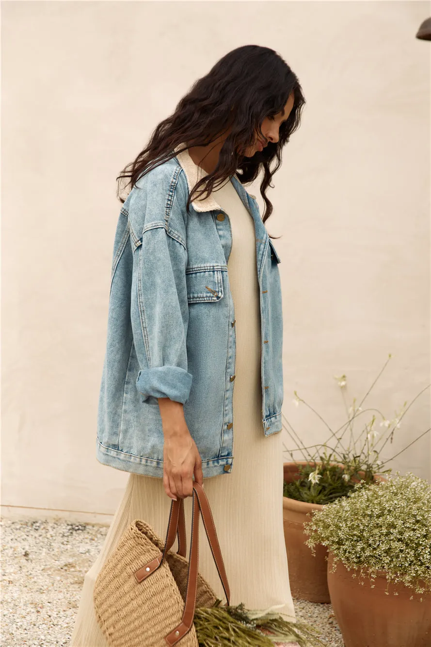 Chill Out Denim Jacket Blue