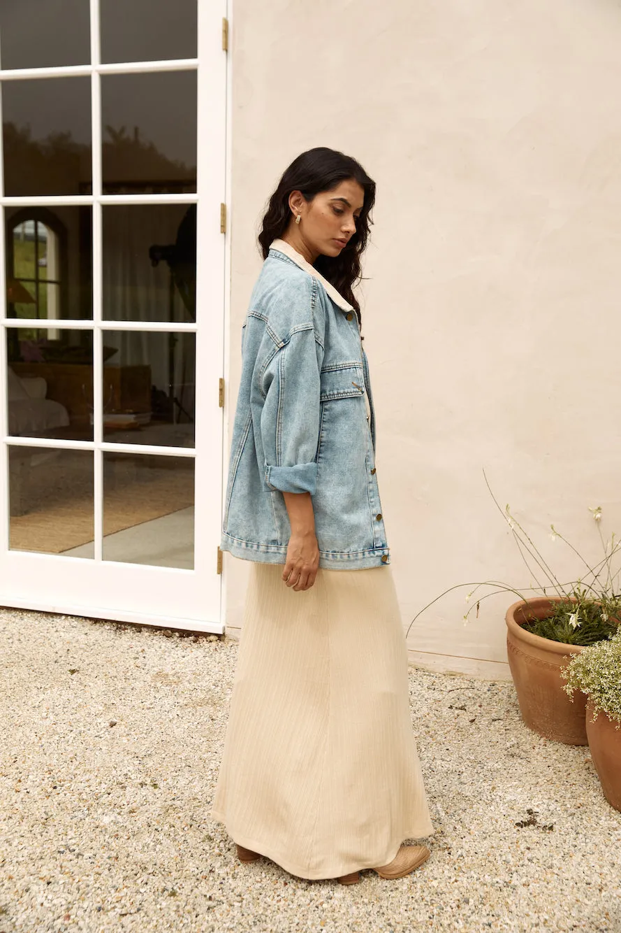 Chill Out Denim Jacket Blue
