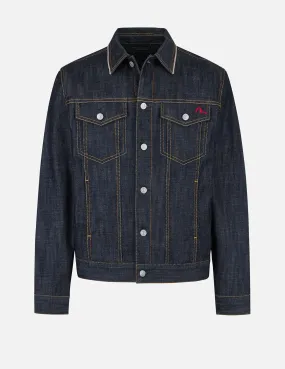 Classic Regular Fit Raw Denim Jacket