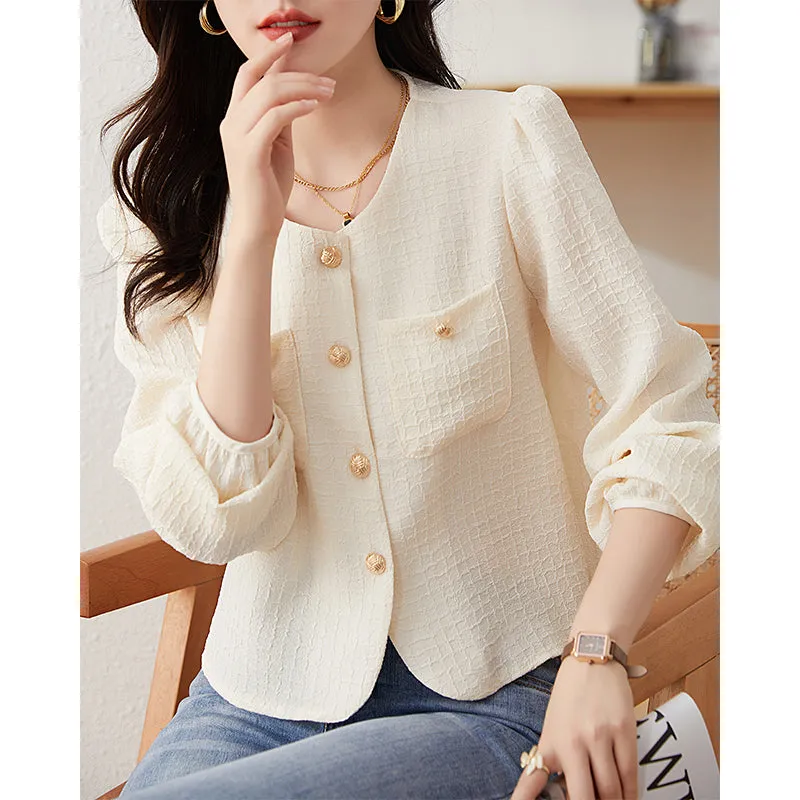 Classic Style Chic Long Sleeve Shirt