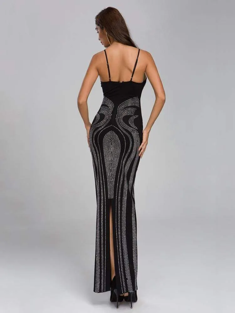Cocktail Dress Black With Beads