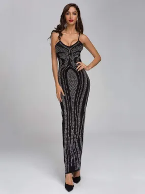 Cocktail Dress Black With Beads