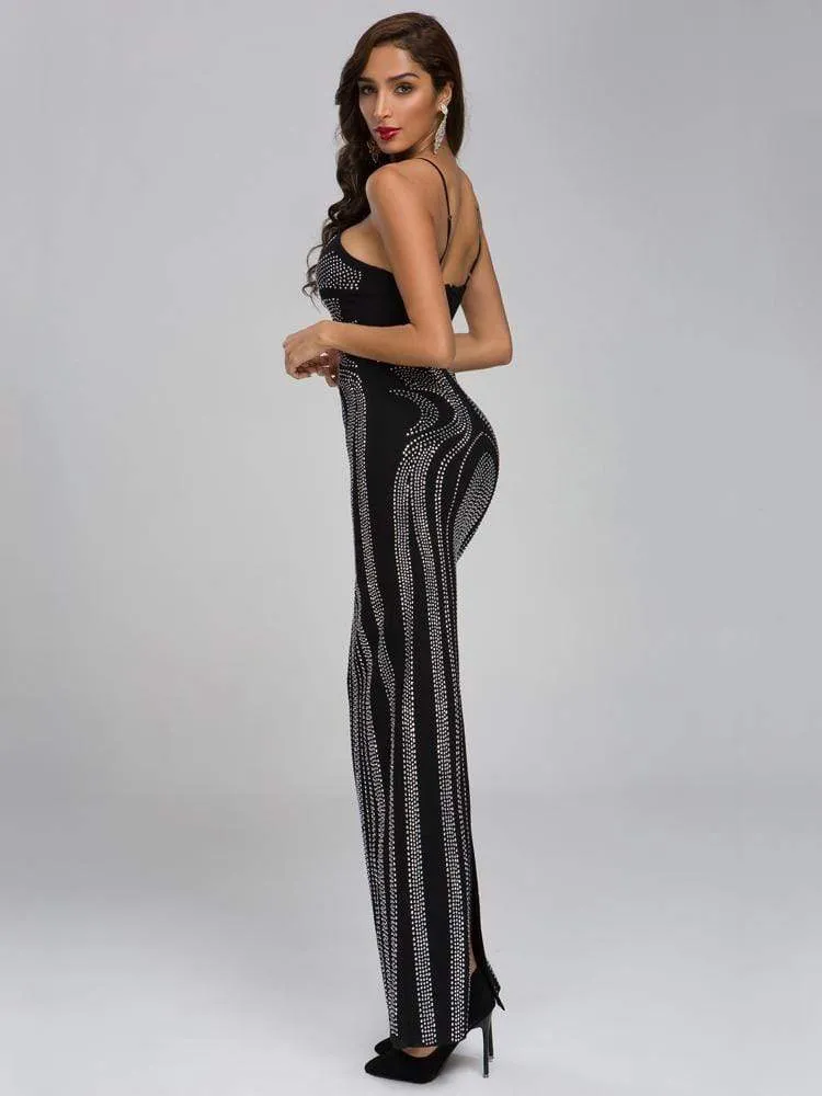 Cocktail Dress Black With Beads