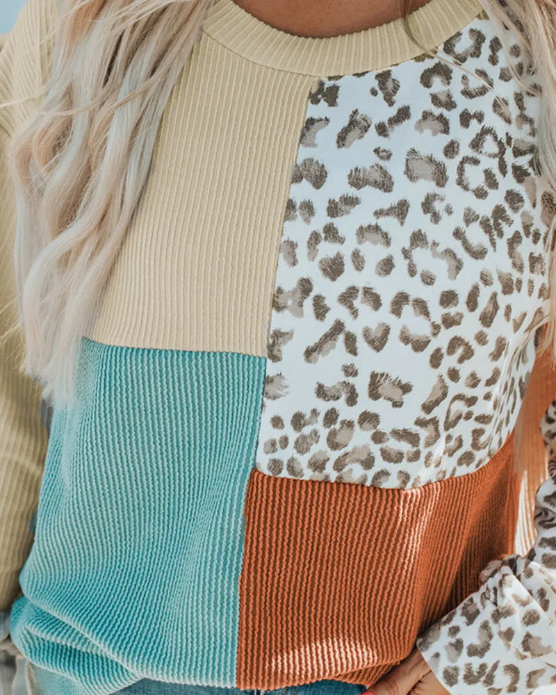 Crewneck Doll Sleeves Rib Knit Pullover
