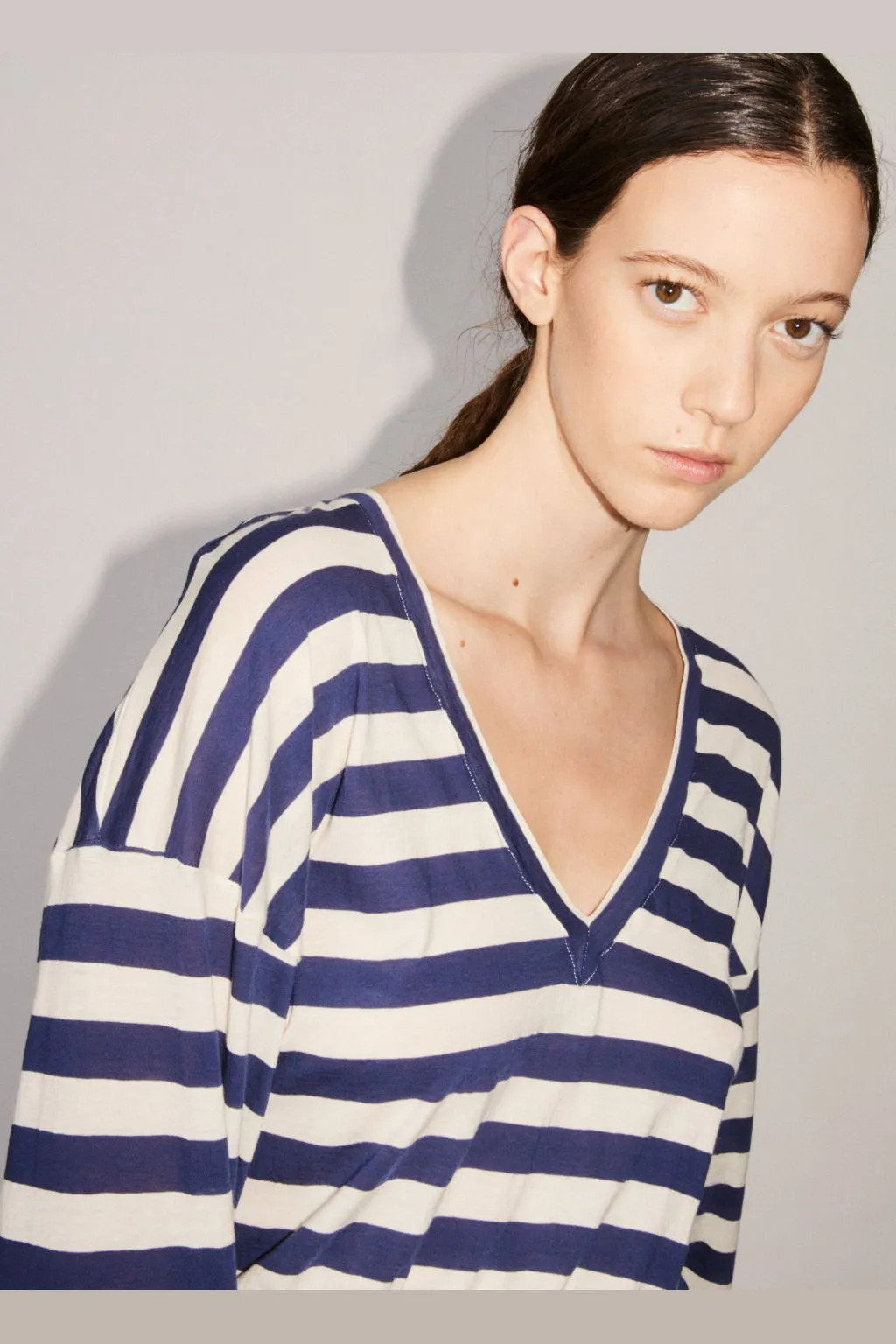 DIJ216 BLOUSE SUPERLIGHT STRIPED JERSEY