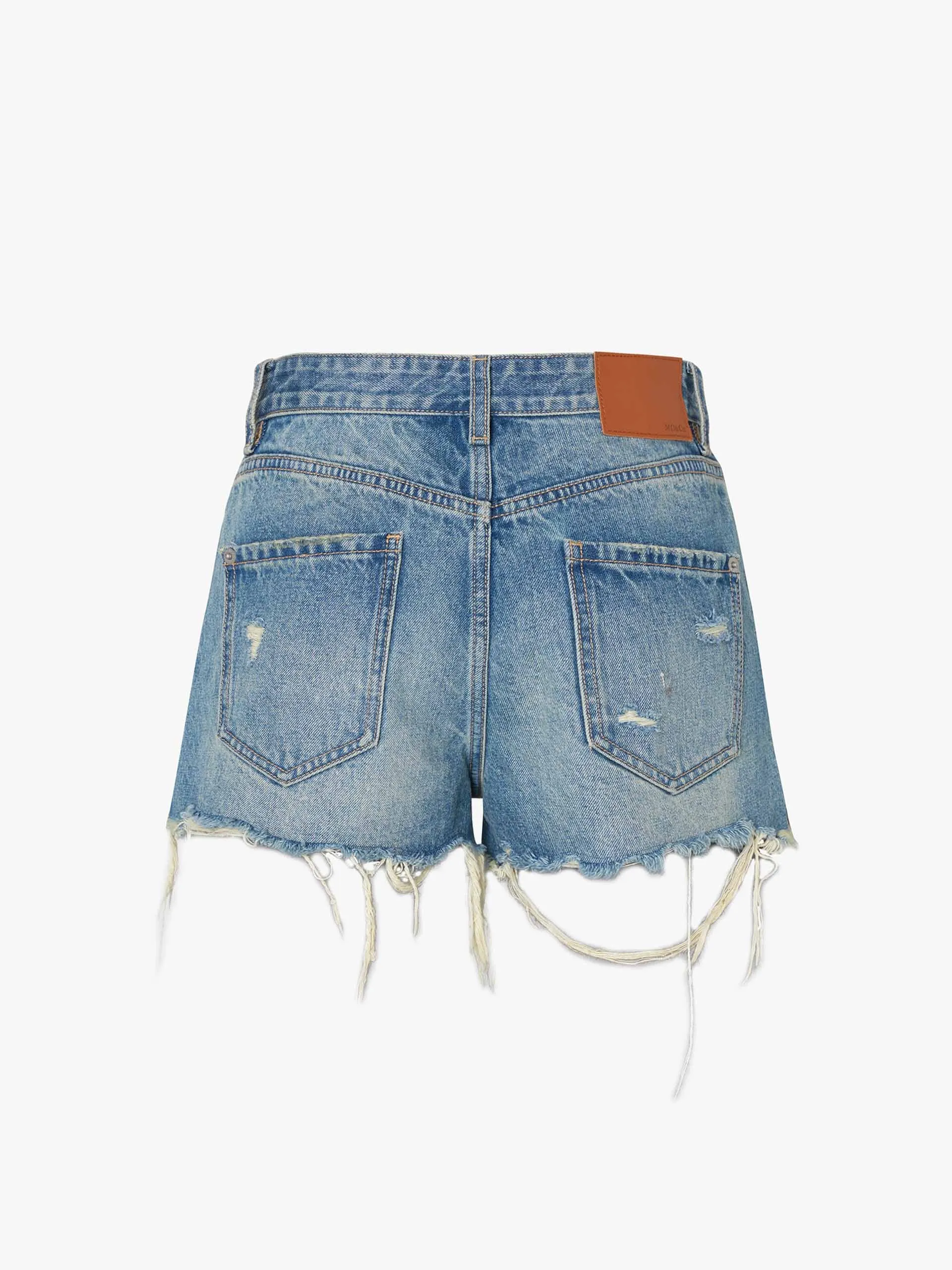 Distressed Detail Denim Shorts