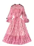 Elegant Sequined Floral Chiffon Dress