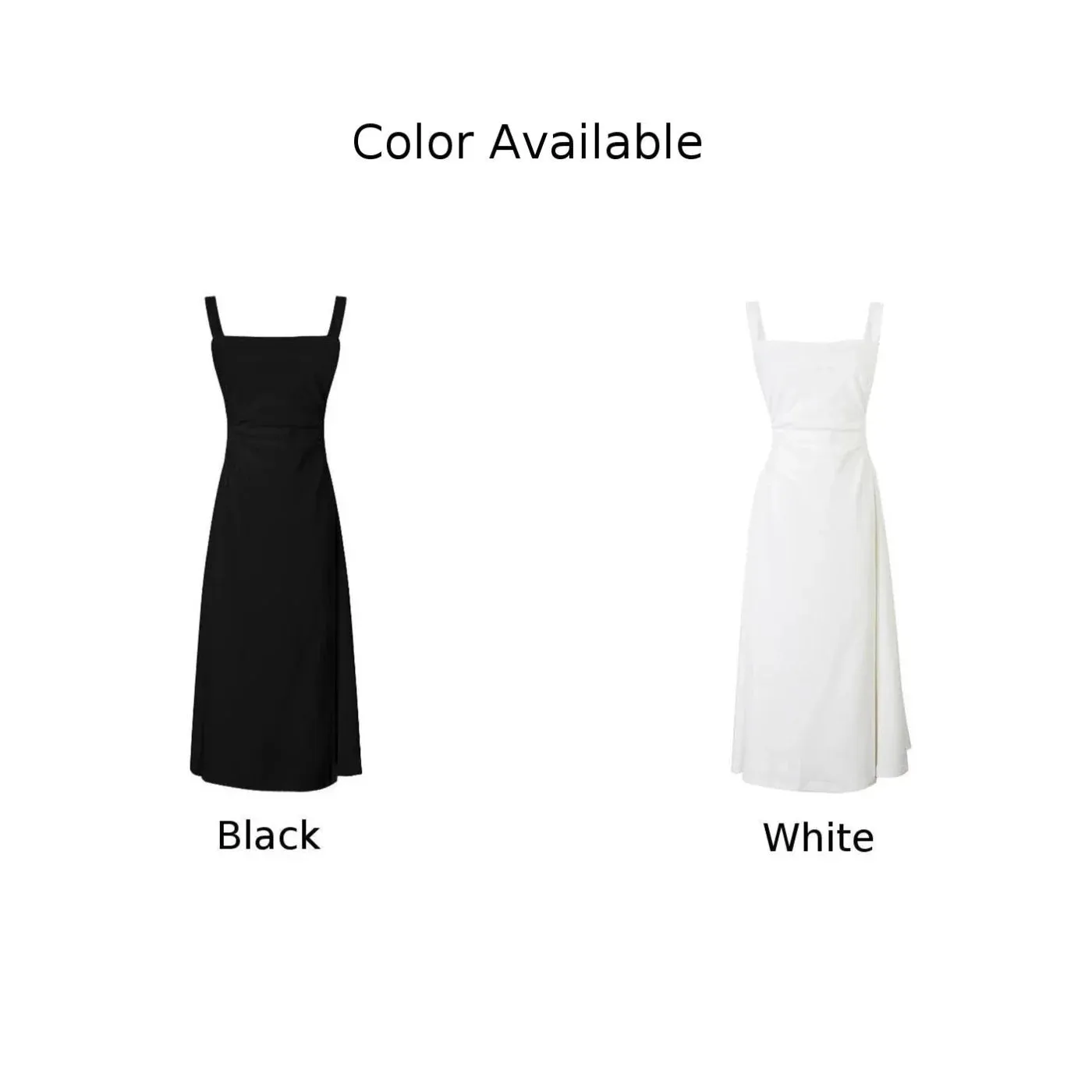 Elegant Spaghetti Strap Bow Square Collar Vintage Summer Midi Dress