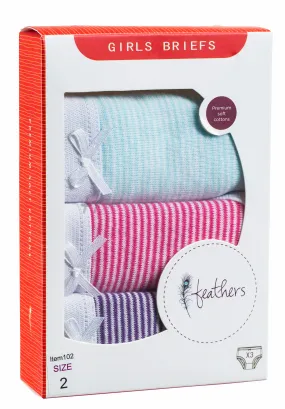 Feathers Girls Briefs-F-102