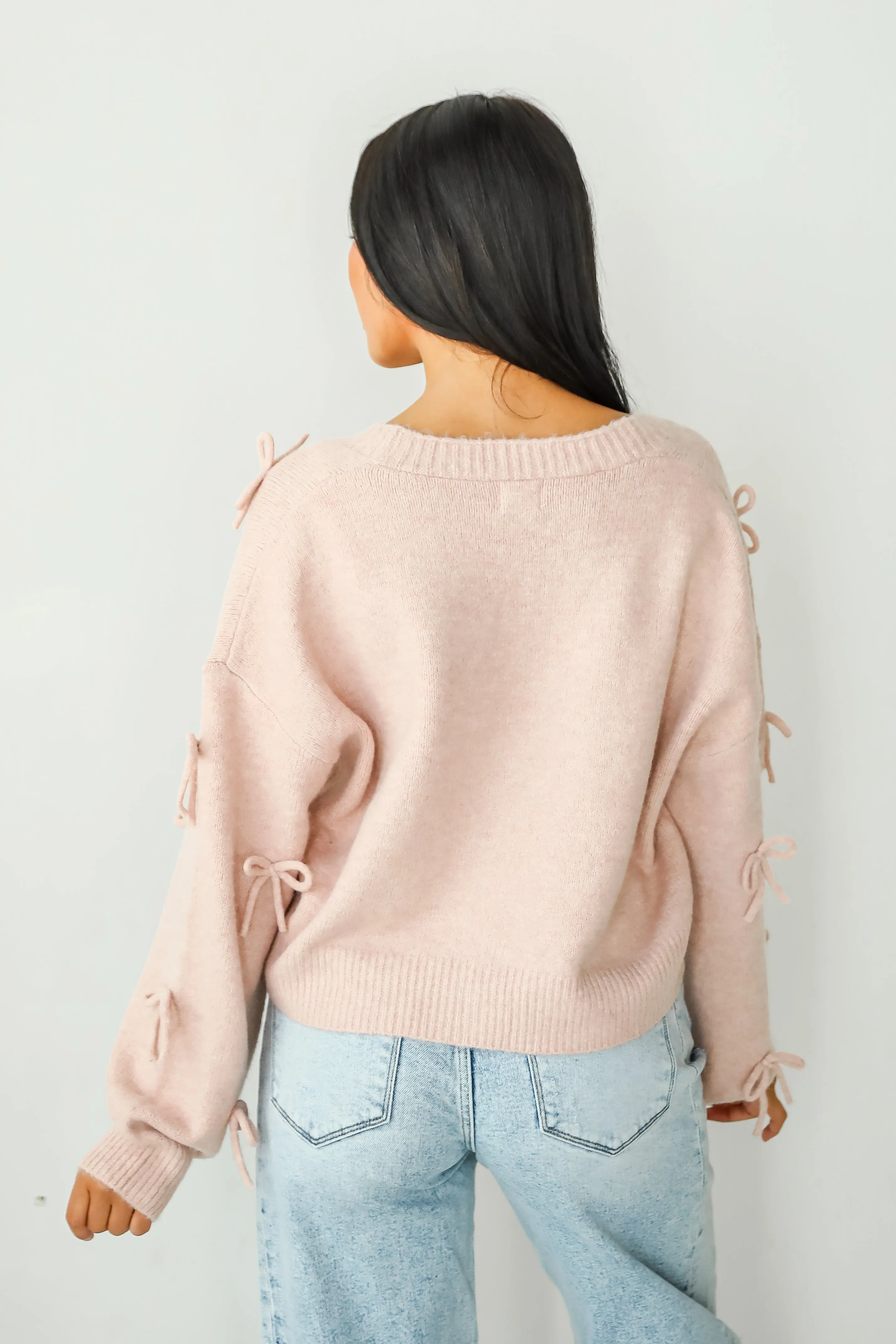 FINAL SALE - Darling Coziness Bow Sweater Cardigan