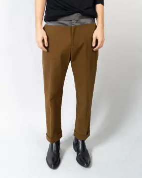 FW19 Crystall Brown Taroni Waist Trousers Sample
