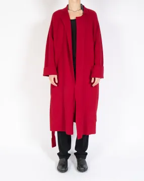 FW19 Red Cashmere Lounge Coat