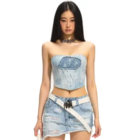 Garden Denim Plunge