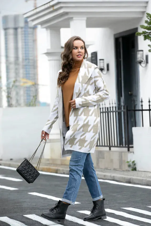 Houndstooth Cardigan