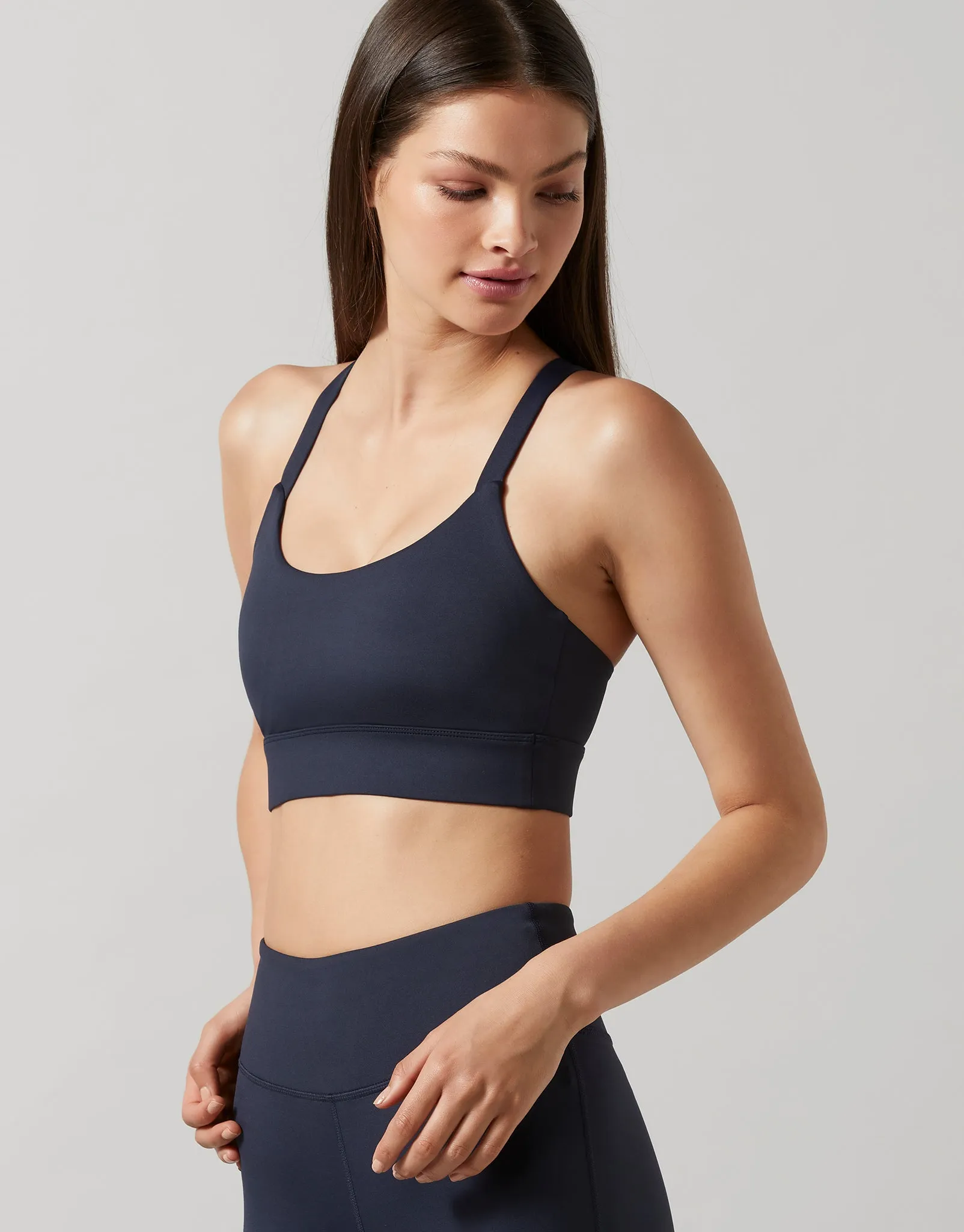 Ink Blue Baseline Sports Bra
