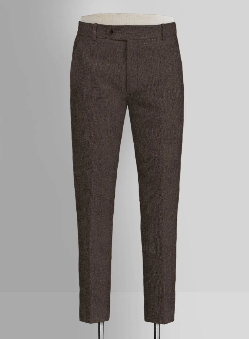 Italian Prato Brown Linen Suit