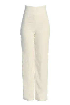 Ivory Explorer Linen Pants