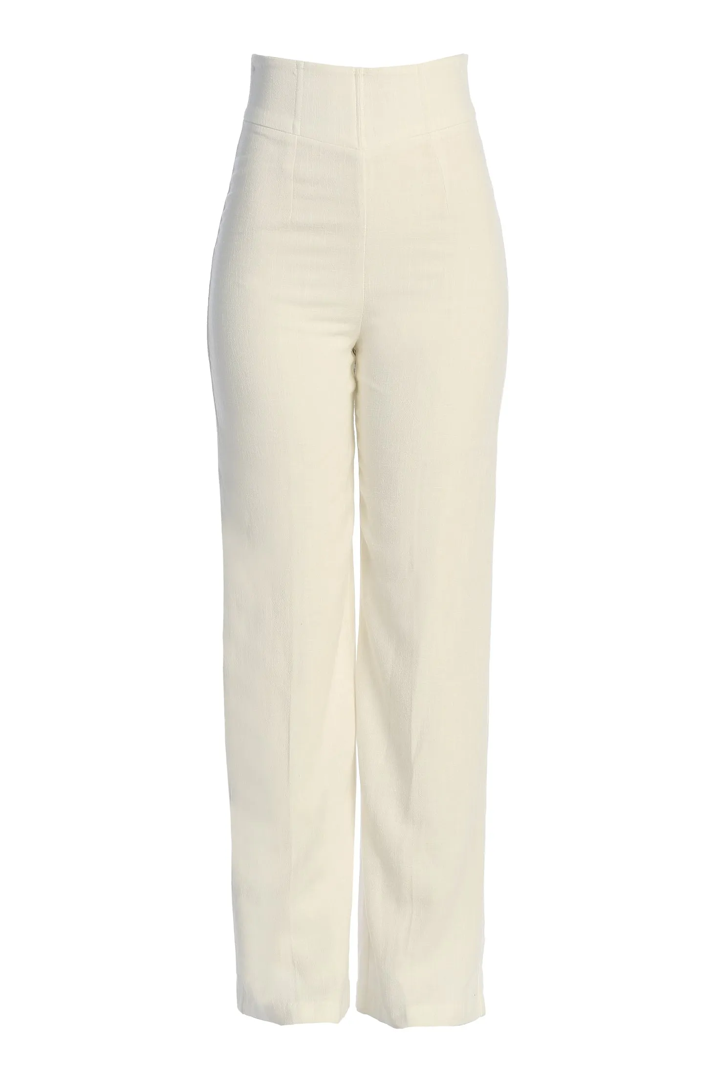 Ivory Explorer Linen Pants