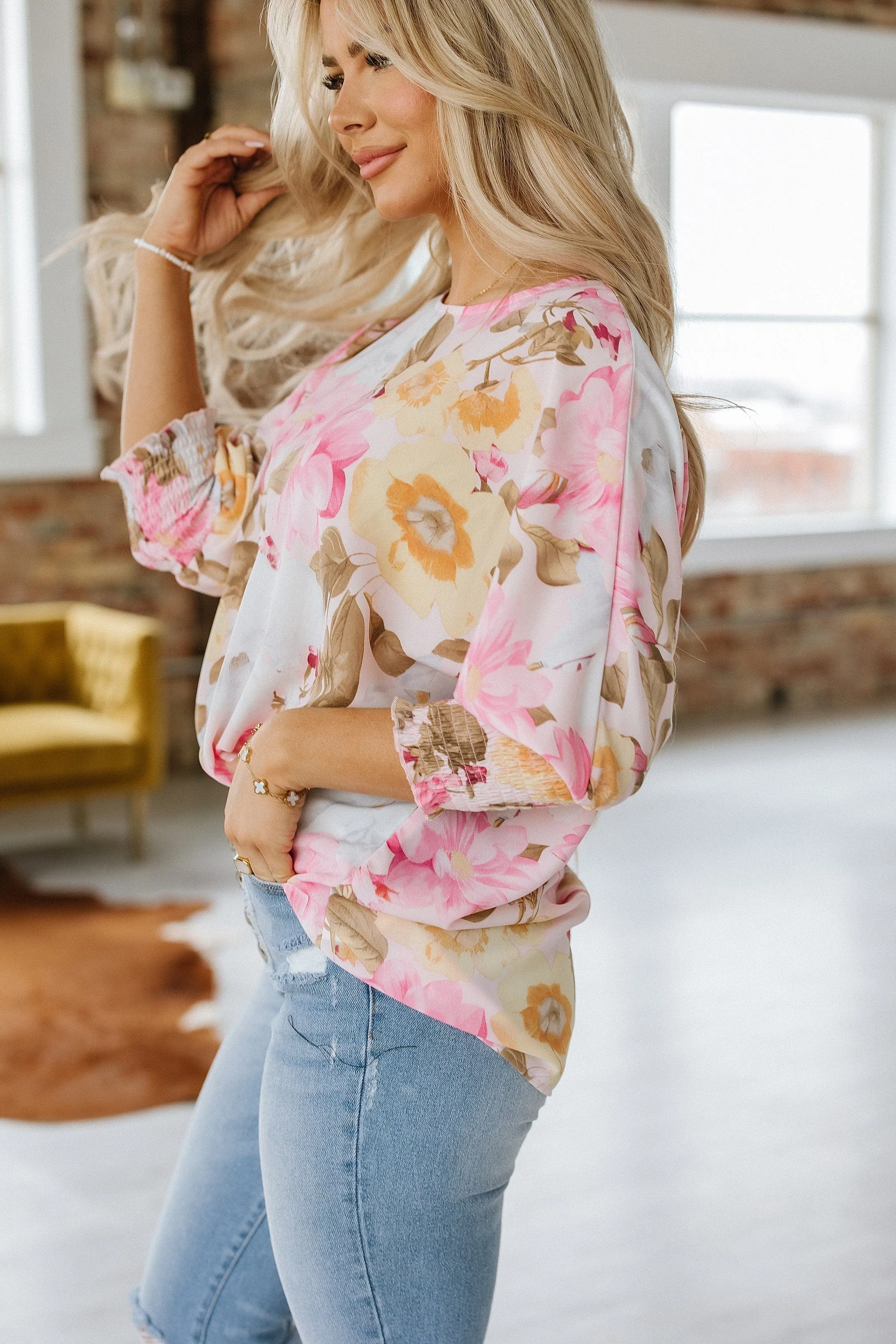Katy Loose Fit Floral Blouse | DROPSHIP