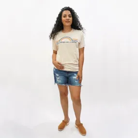 Kellie Mid-Rise Distressed Denim Shorts
