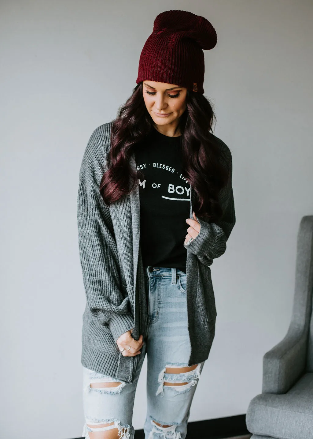 Lailyn Ribbed Knit Cardigan FINAL SALE