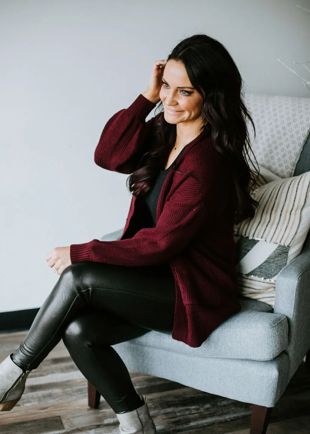 Lailyn Ribbed Knit Cardigan FINAL SALE