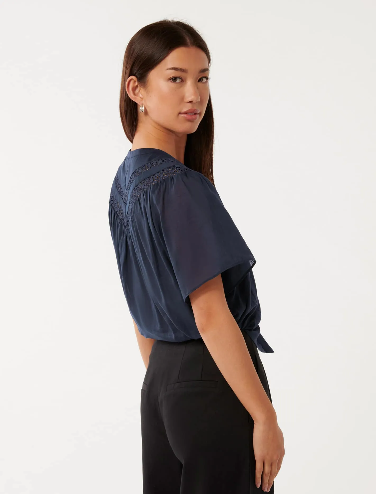 Luka Trimmed Yoke Blouse