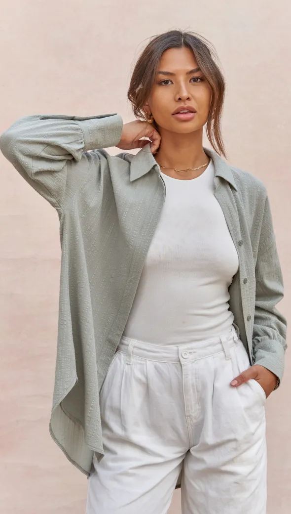 MASHA SHIRT - SAGE