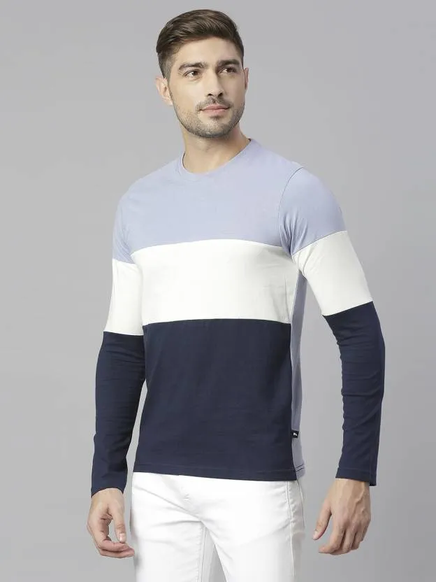 Men's Colourblocked Pure Cotton T-shirt