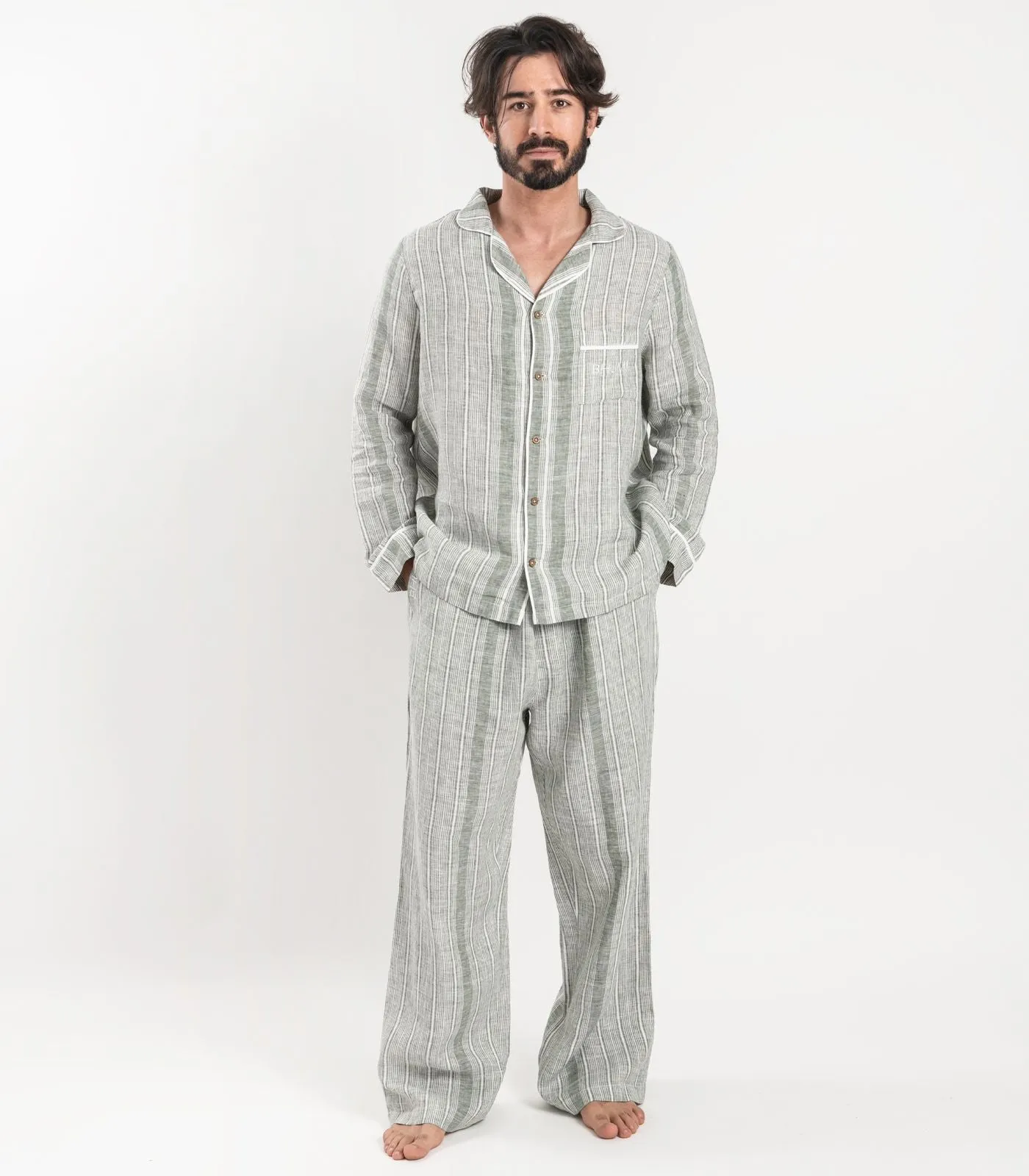 Men's Linen PJ Set