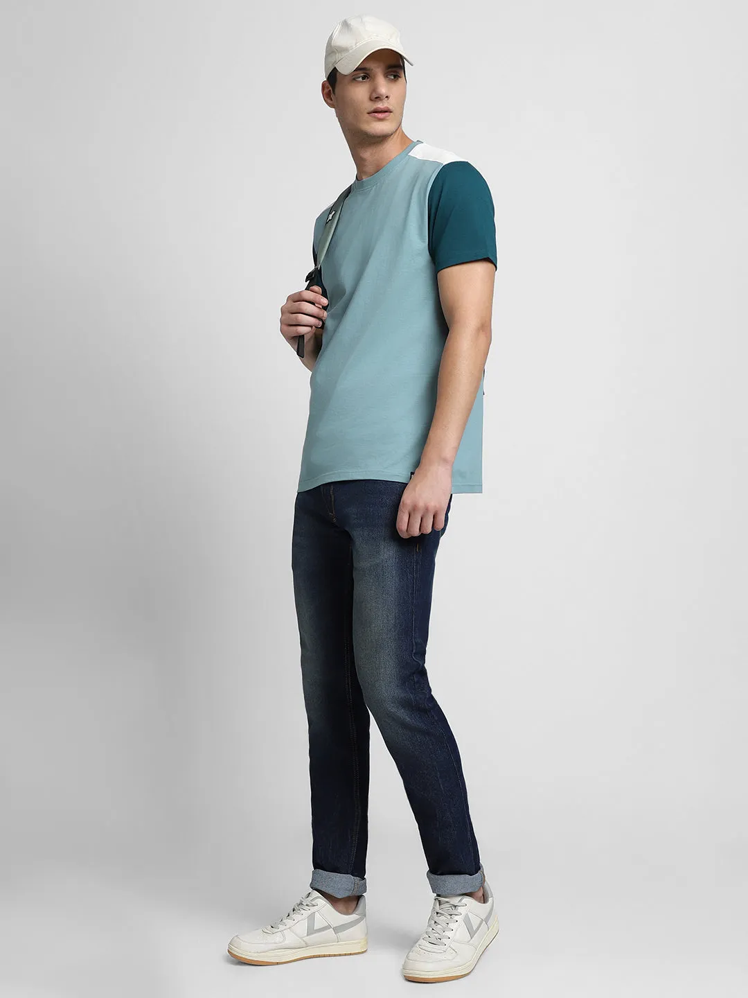 Men's Sea Blue T-shirt