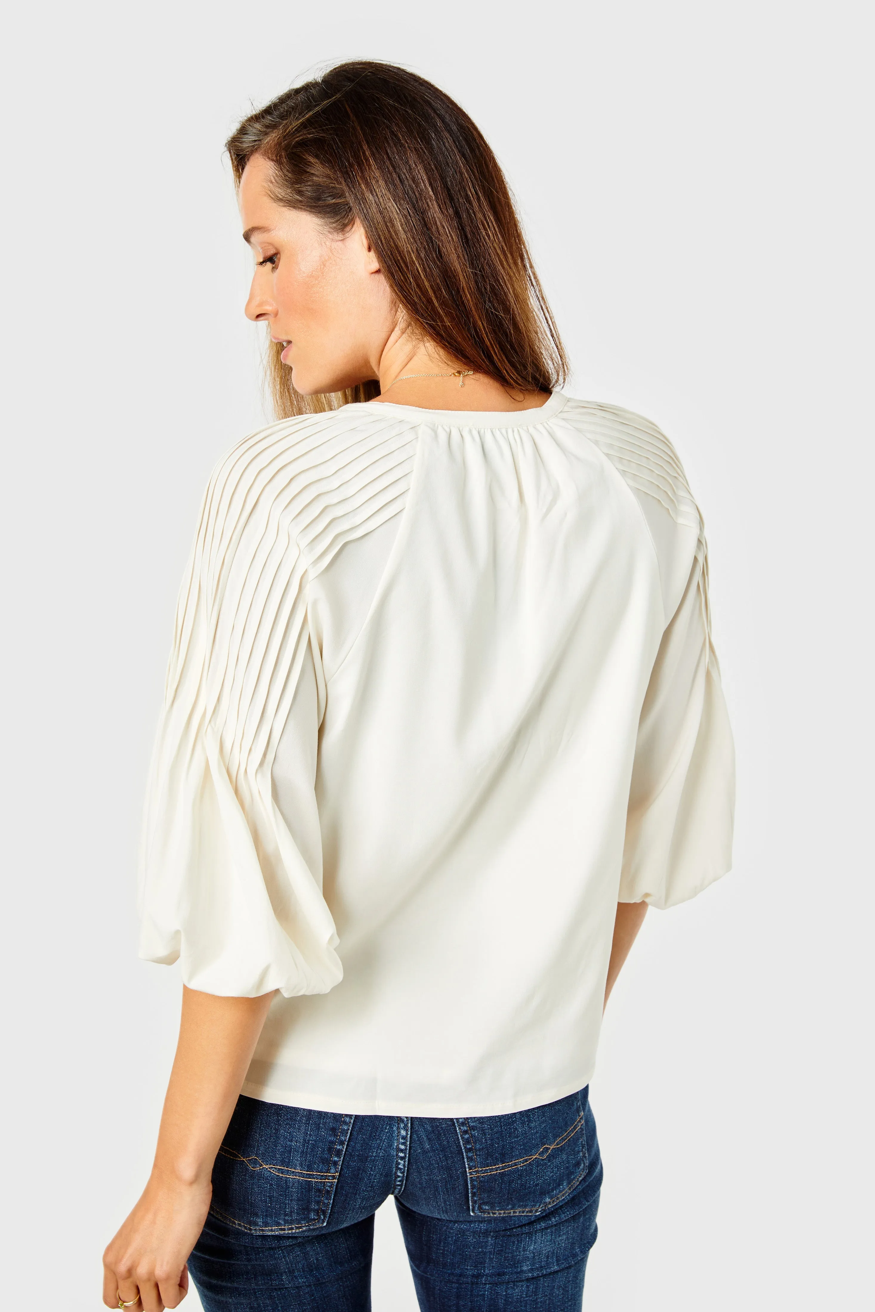 Nicolette Blouse-Rayon-Gardenia by Cartolina