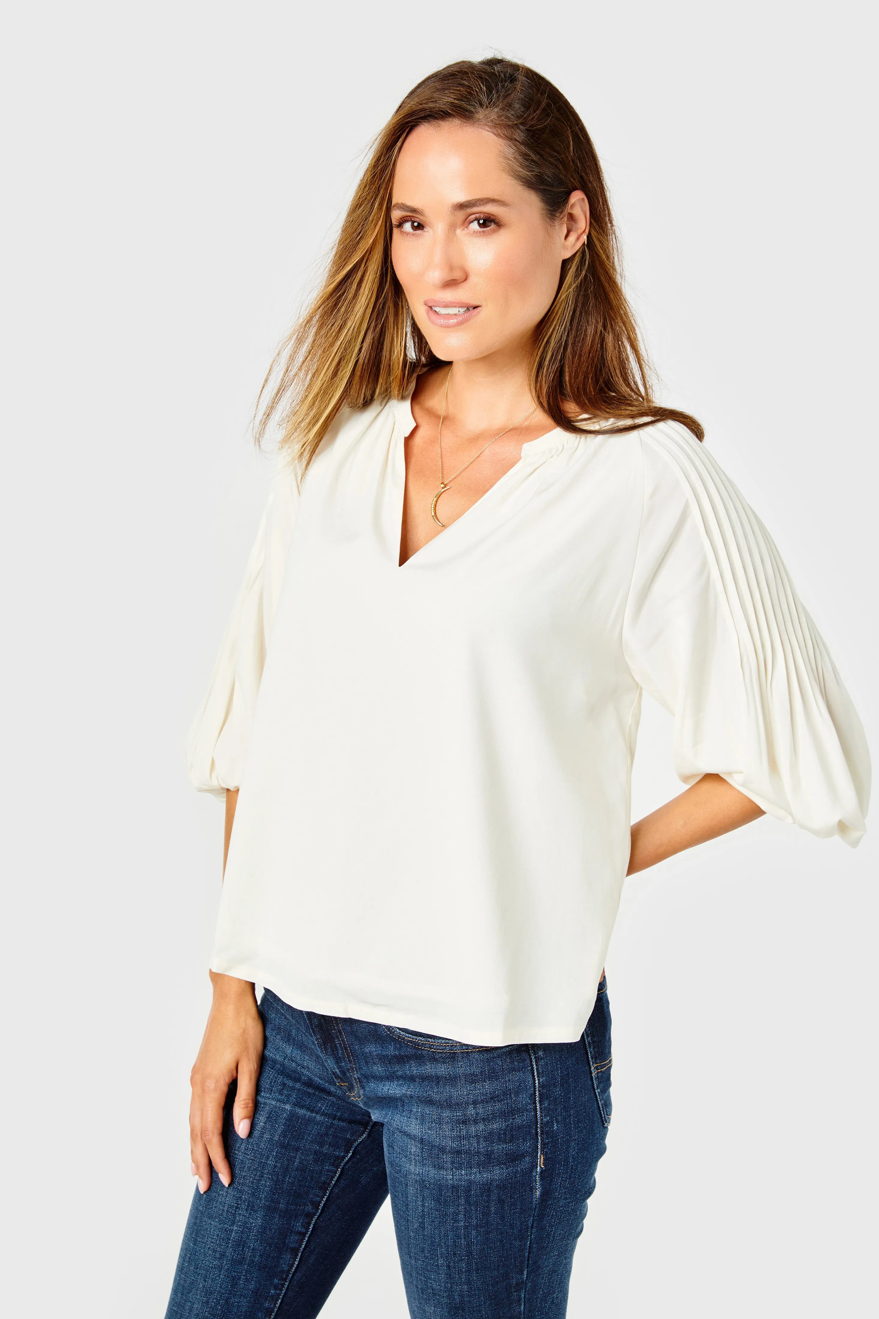 Nicolette Blouse-Rayon-Gardenia by Cartolina