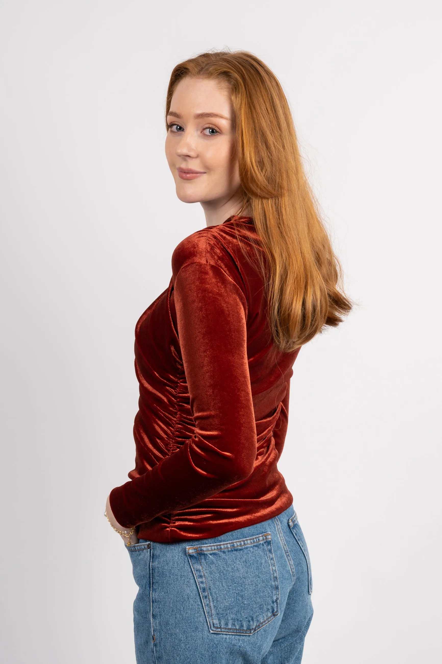 OfiaIW Blouse - Syrah
