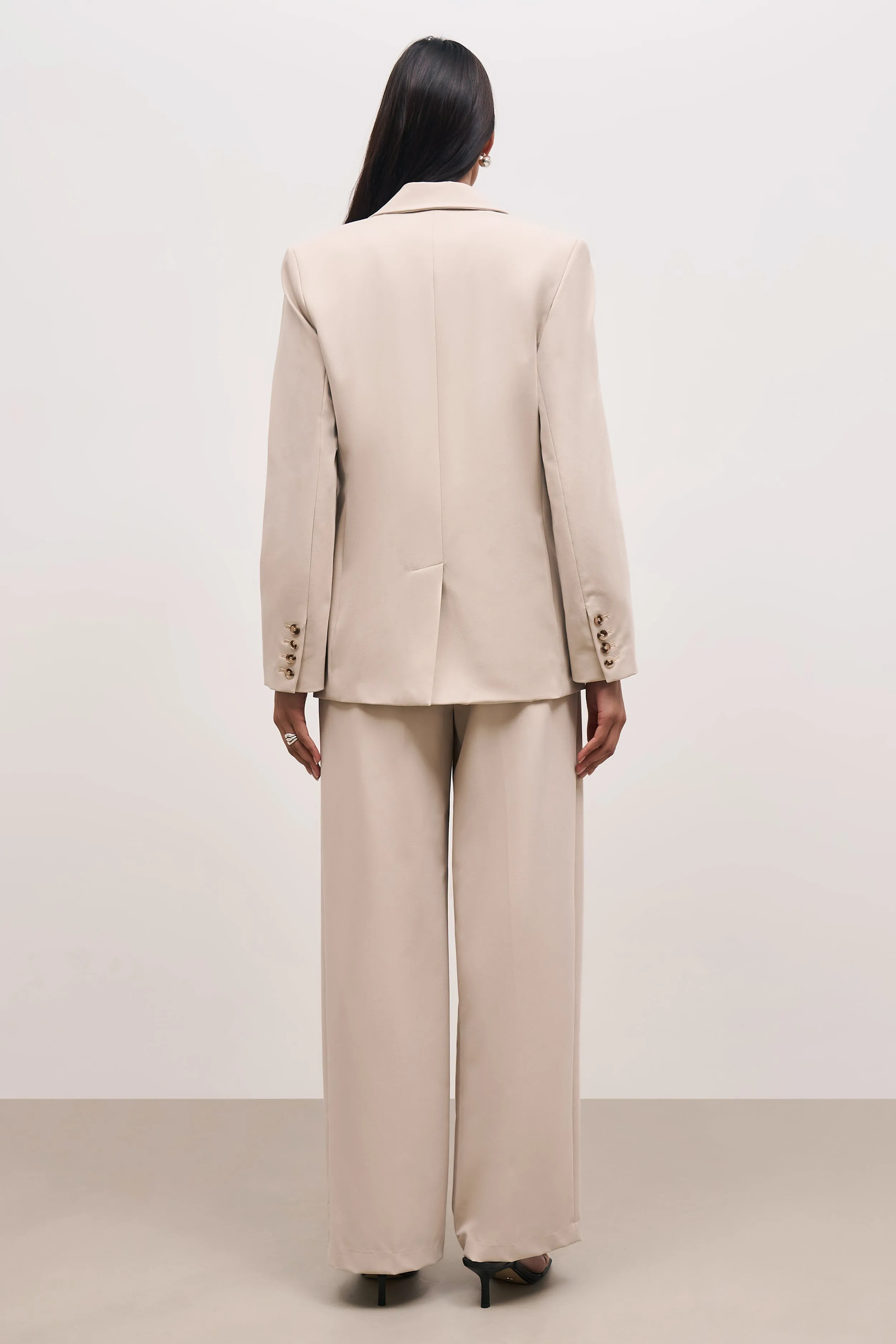 Oversized Dad Blazer - Sand
