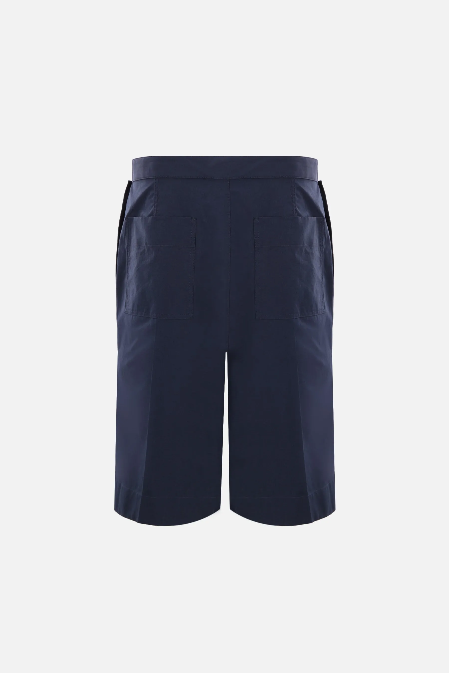 Oversized Tailored Cotton Shorts