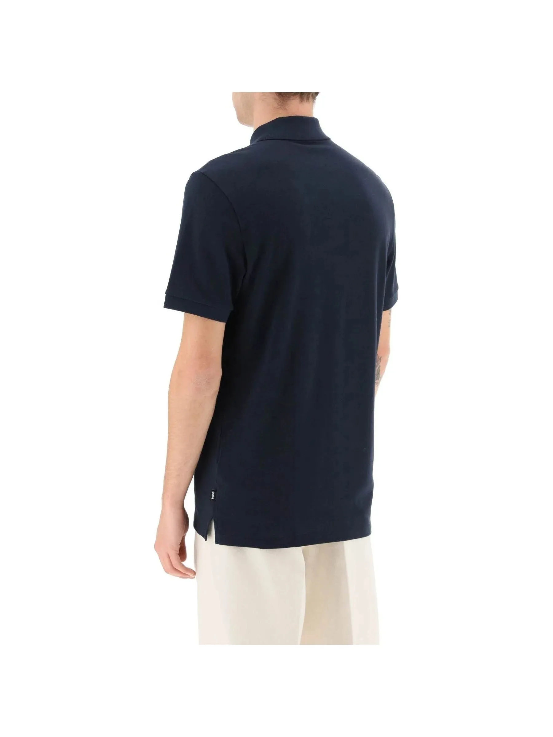 Pallas Textured Cotton Polo